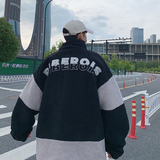 B266-WY-702-P125原创简约休闲拉链羊羔毛加厚宽松棉衣棉袄，男装棉衣，星座B257-1