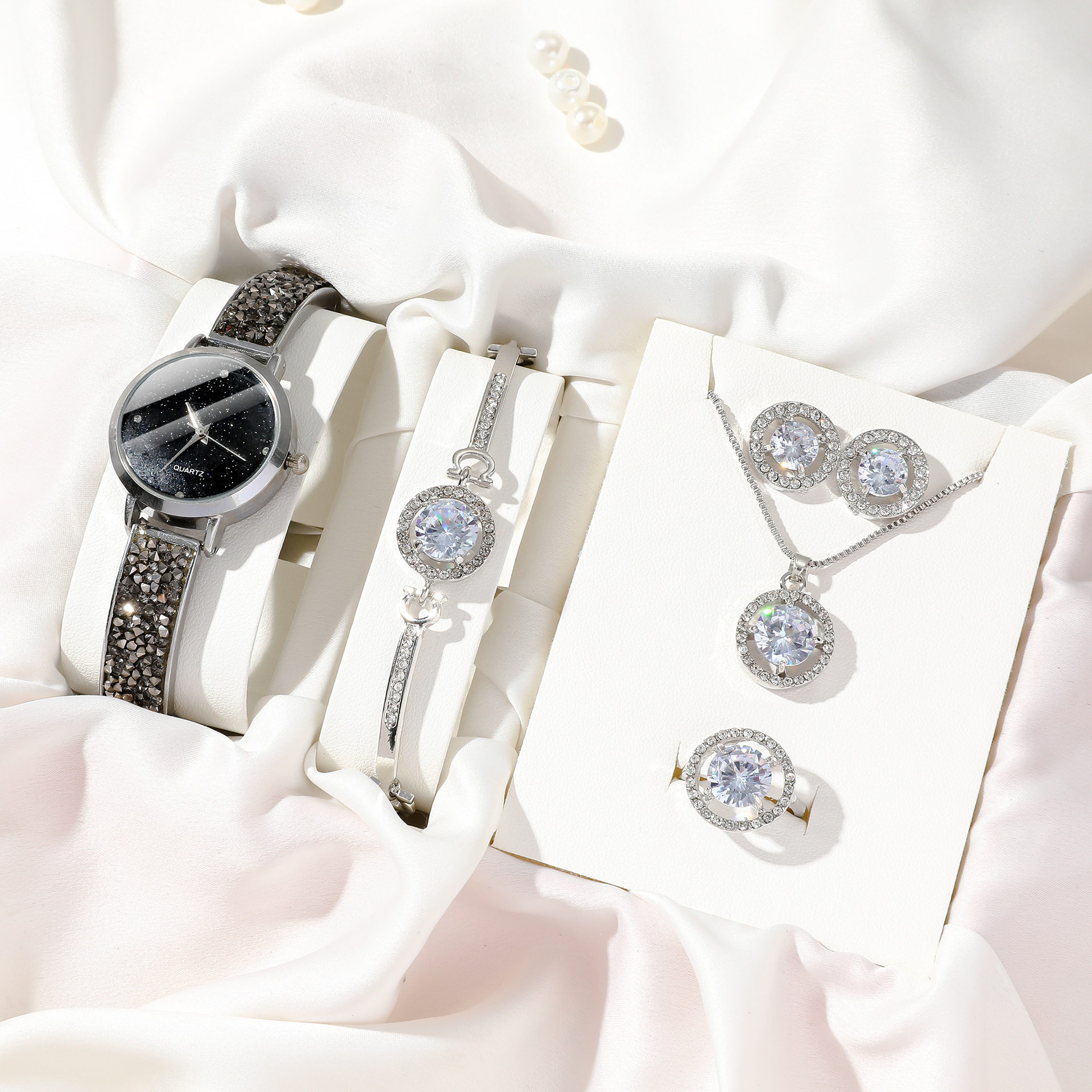 Luxury Watch Gifts for Women Earrings ring Necklace bracelet