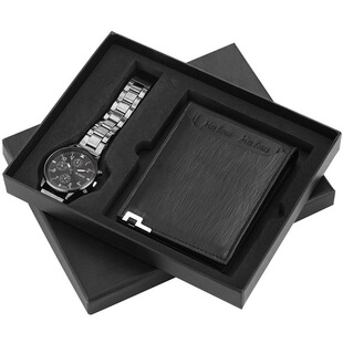 Wristwatch wallet cufflink ballpoint pen Gifts Set for men