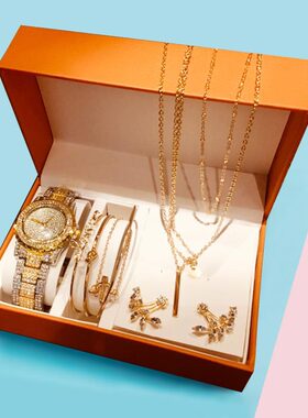 Watch Set Women Luxury Bracelet necklace gift for girlfriend