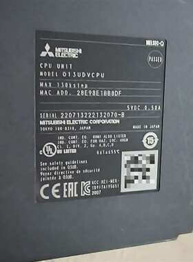 议价三菱PLC CPU模块 Q03UDVCPU Q06UDVCP可维修翻新