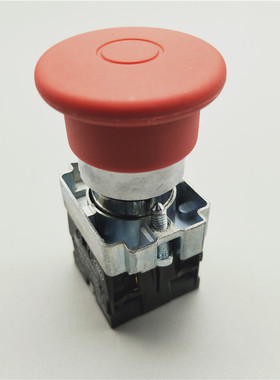 推拉式XB2-BT42C蘑菇头紧急停止按钮开关自锁ZB2-BE102C一常闭
