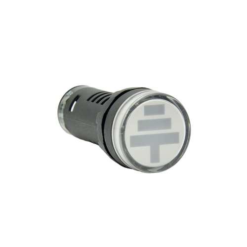 塑料圆形LED信号灯带接地符号警示灯指示灯22mm AD16-G28