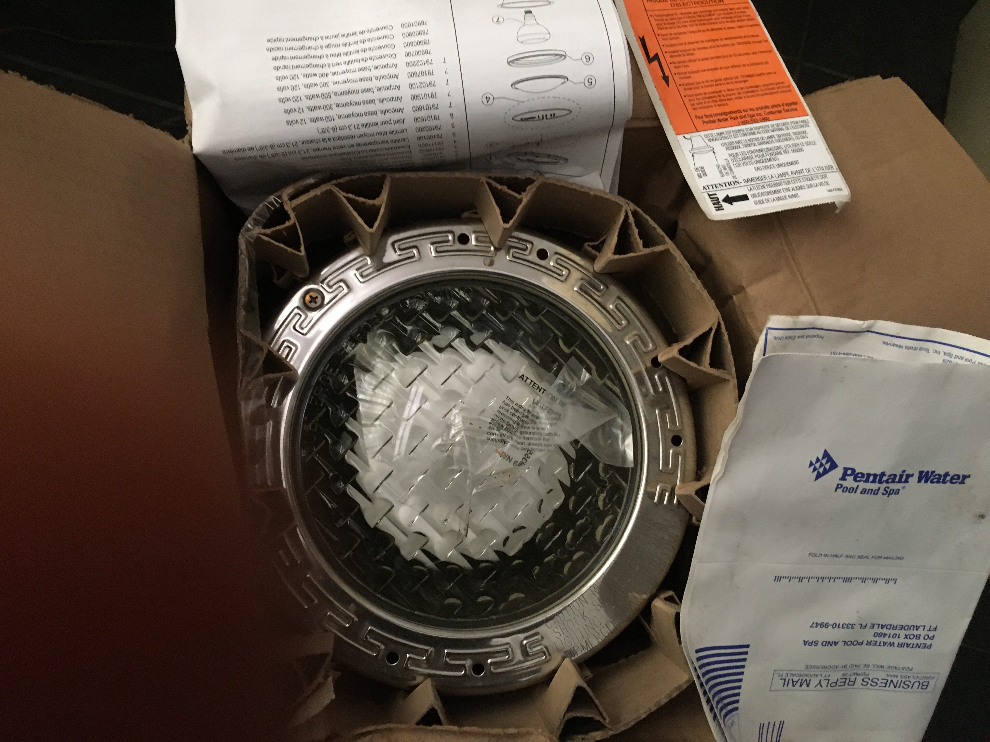 原装美国pentair滨特尔amerlite 300w12v15线泳池灯卤素石英灯泡