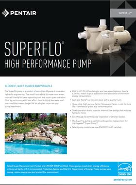 美国原装 Pentair 滨特尔 SUPERFLO 高性能静音循环水泵