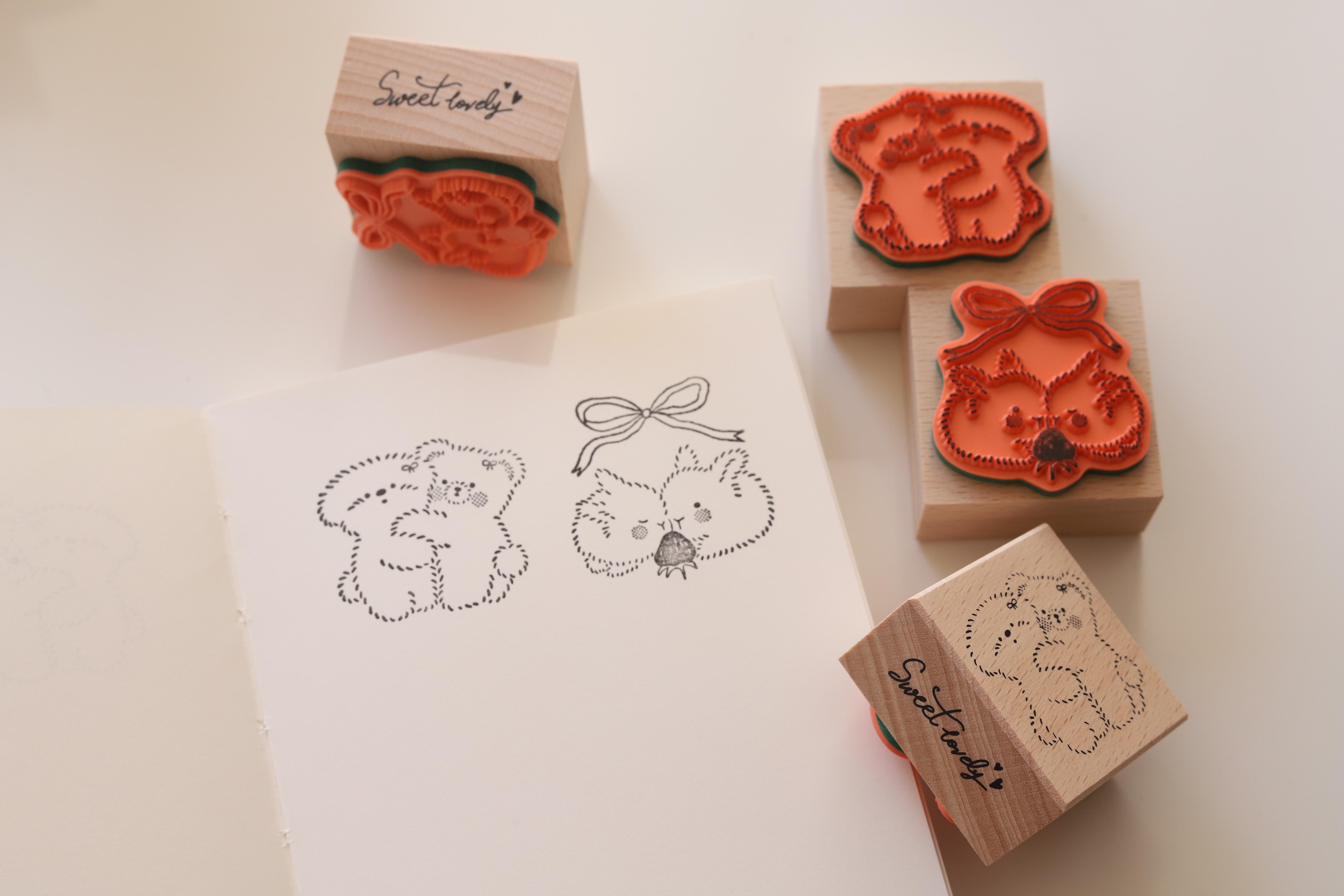 原创手帐素材便携可爱ins女生学生随身印章木质橙皮兔子小狗小熊,文具电教/文化用品/商务用品,手帐印章,淘宝优惠券,粉丝福利购,淘宝优惠卷