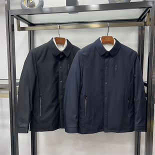 非贤特价款活里活面24年冬季男士商务休闲翻领暗扣短款保暖羽绒服