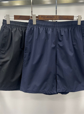 非贤Non-Saints 2025夏季新款休闲短裤黑色蓝色松紧腰五分裤