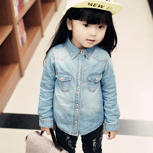 Chemise fille à manche longue - Ref 2084860 Image 1