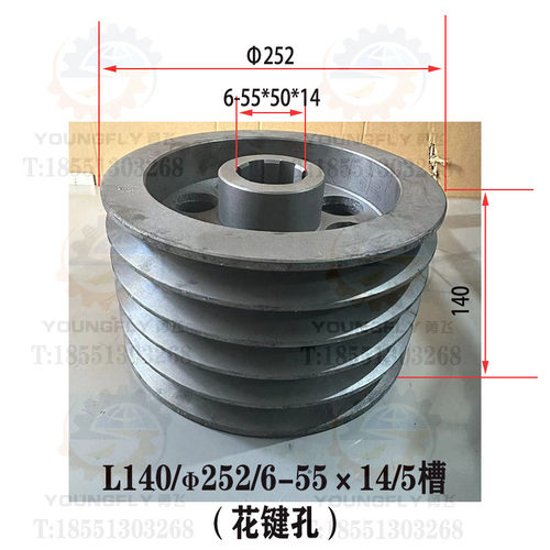 CW61100车床主轴箱传动皮带轮