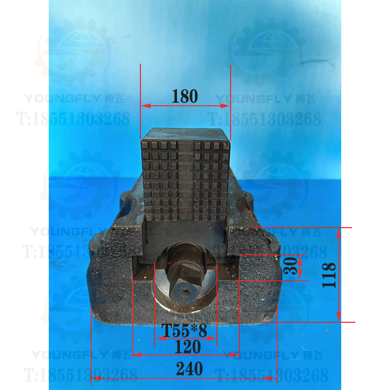 德州德隆CW61100L CW61125L车床T55*8螺纹卡爪 卡爪座总成