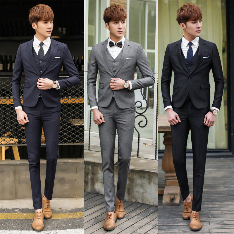 Costume homme en coton pour automne - Ref 1557027 Image 1