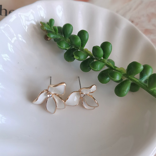 花朵韩系百搭小巧ins潮风耳饰品