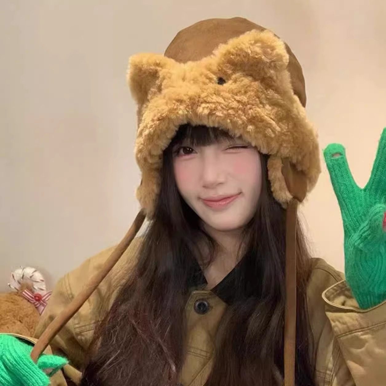 可爱兔耳麂皮绒纯色毛绒帽子女秋冬季大头围保暖雷锋帽滑雪护耳帽,服饰配件/皮带/帽子/围巾,帽子,淘宝优惠券,粉丝福利购,淘宝优惠卷