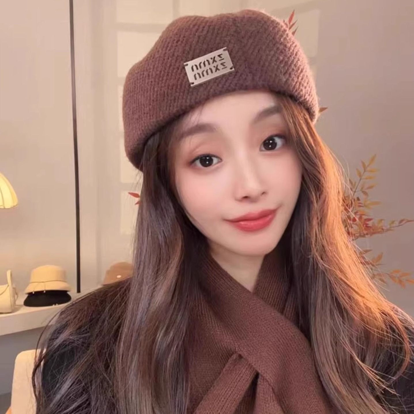 2025新款复古立体定型贝雷帽子女秋冬季百搭保暖画家帽洋气显脸小