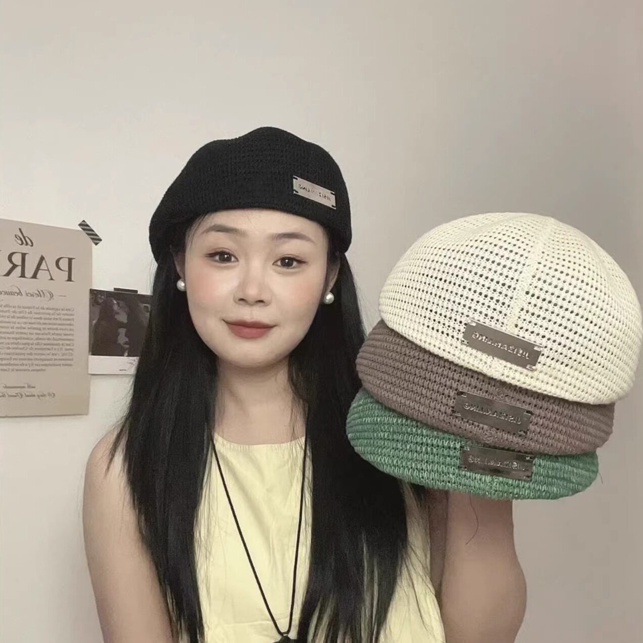 2025新款薄款贝雷帽女时尚显脸