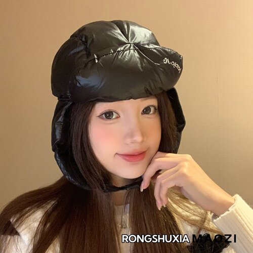 韩版时尚百搭面包款护耳帽加厚女