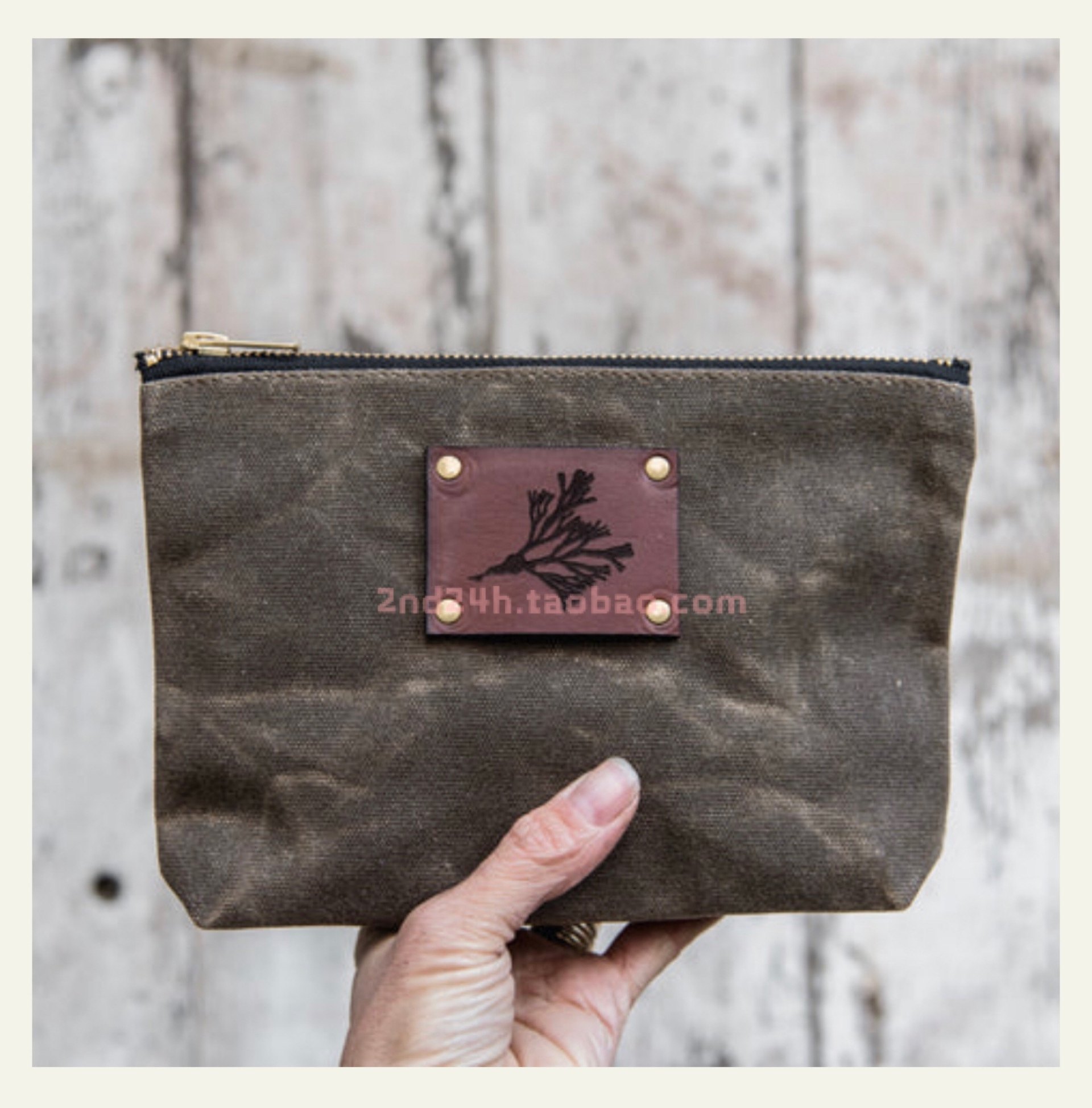 颓废感帆布收纳袋PEG&AWL小众