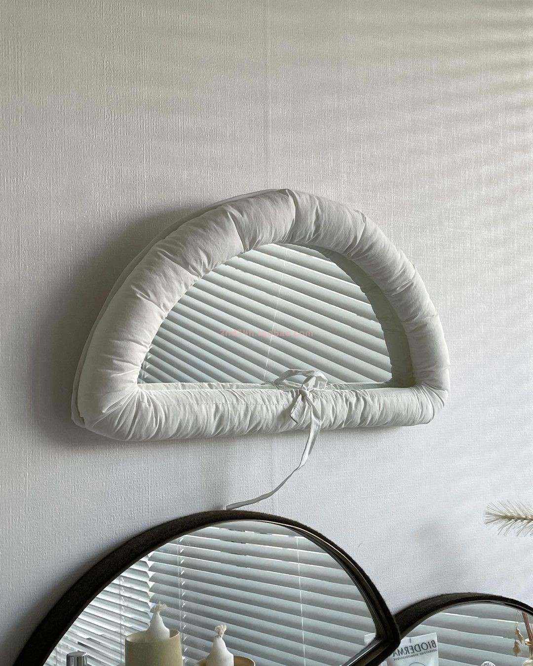 挂饰韩国小众设计师圆形靠垫镜子