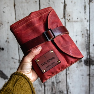 PEG&AWL新sendak艺术家笔袋限量款 秋枫叶色防水帆布画家卷2nd24h