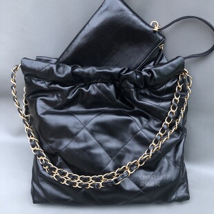 新款 25bag垃圾袋购物mini链条女包包单肩斜挎妈咪袋内胆收纳包