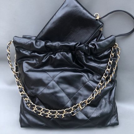 新款22/25bag垃圾袋购物mini链条女包包单肩斜挎妈咪袋内胆收纳包