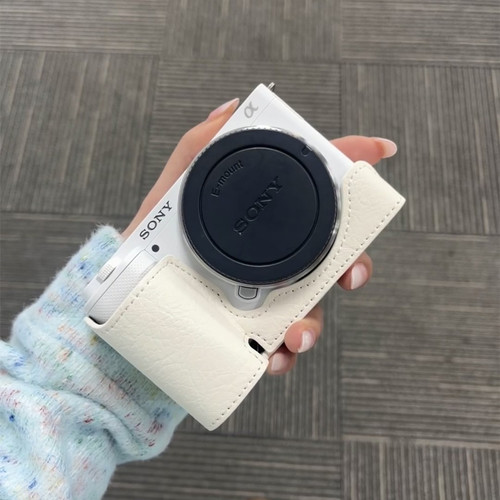索尼zve10相机保护套a6400相机包a6100底座a6300皮套a6000微单壳