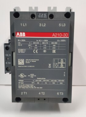 ABB全新原装正品210A交流接触器A210-30-11三极接触器官方授权