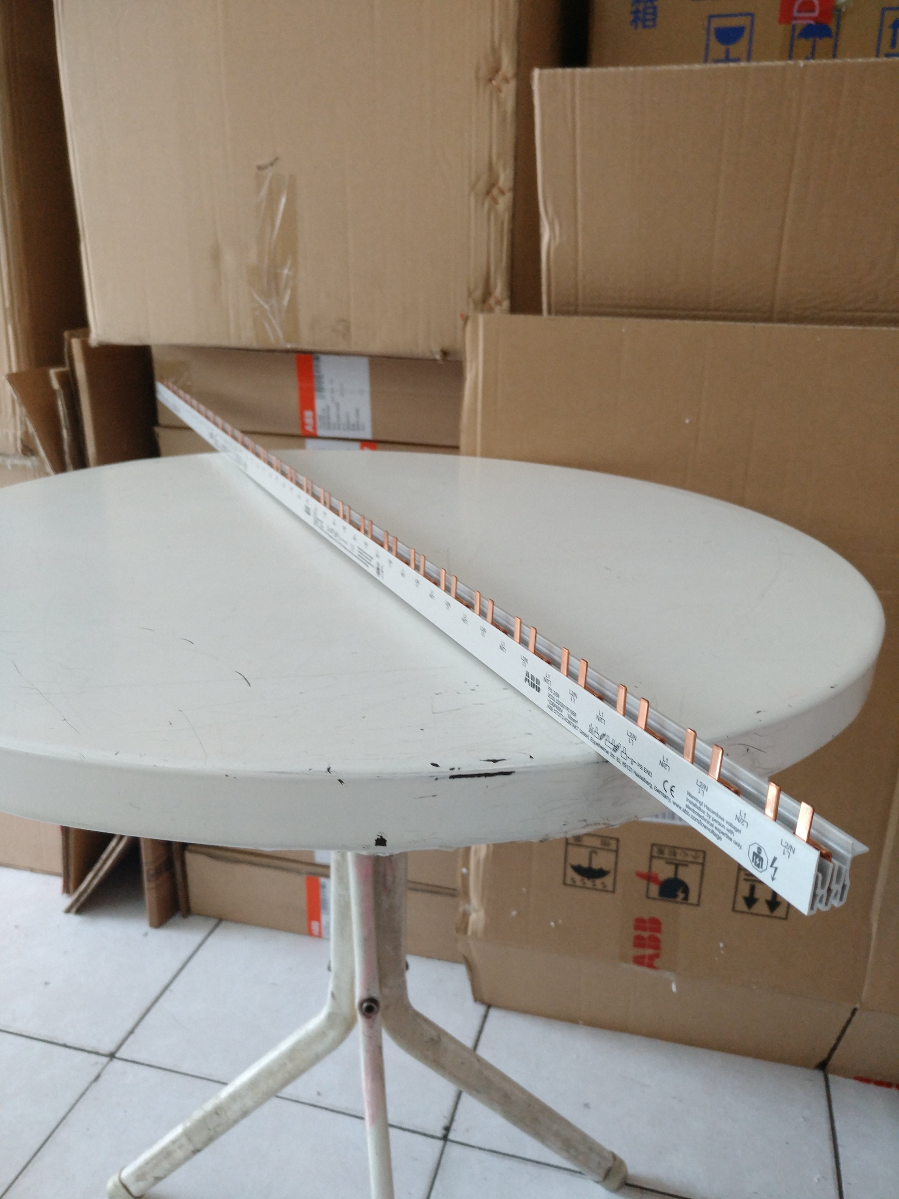 ABB汇流排PS 2/58 58齿适用GSH201与SH202系列2P双进双出德国进口