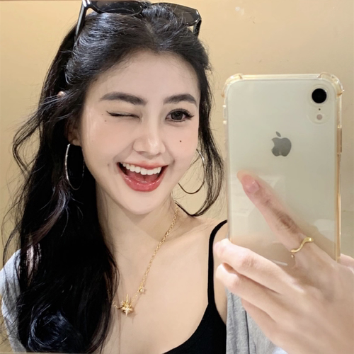 方圆脸显脸小~港风千禧辣妹y2k素圈高级感女超大圆圈夸张时尚耳饰