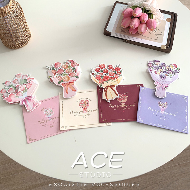 教师节礼物送老师花笔装饰贺卡