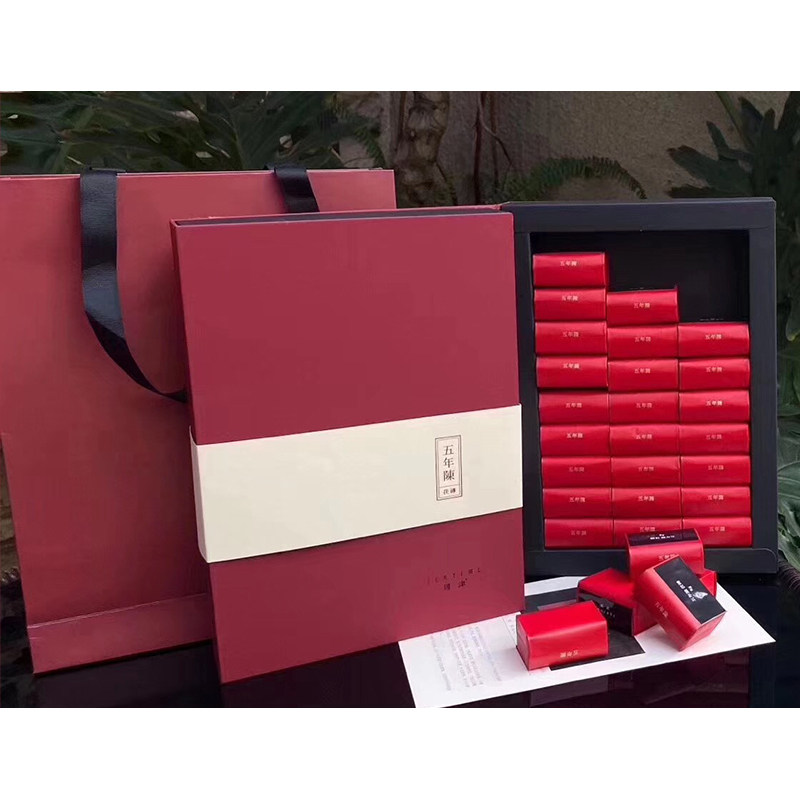 国津 安化黑茶湖南云台山五年陈荒山2014年茯砖茶礼盒216g