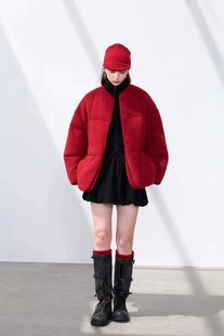 CJZP 100%山羊绒鹅绒配帽宽松加厚鹅绒服询价私信 2025年秋冬新品