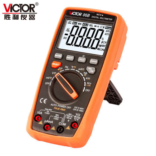 三位半万用表 VC86B胜利原厂 电工专用USB接口数字万用表