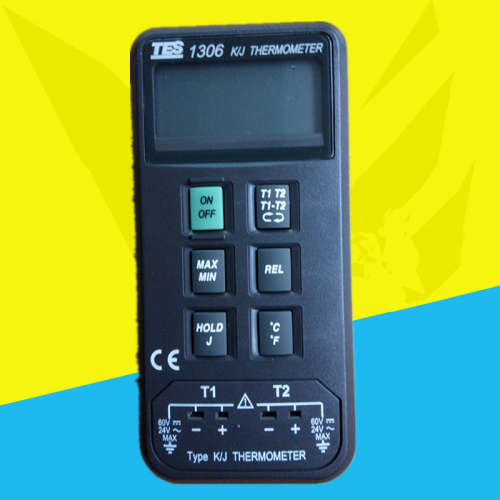 代理台湾泰仕TES-1306数字式温度表 数字温湿度计接触式测温仪