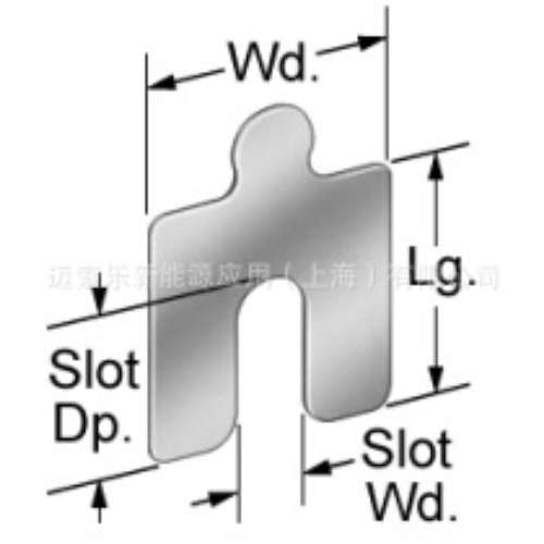 进口MCMASTER-CARR开槽垫片3”方形9722K82