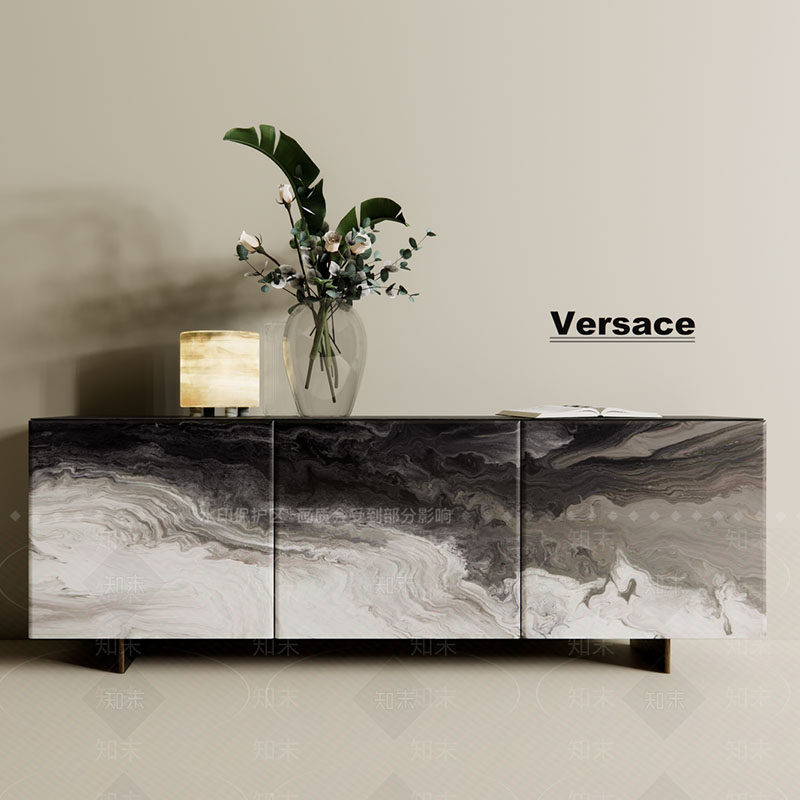 意式极简晕染彩绘实木玄关柜现代简约设计师高级端景柜客厅装饰柜,住宅家具,门厅/玄关柜/玄关架,淘宝优惠券,粉丝福利购,淘宝优惠卷