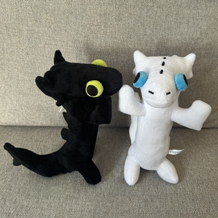 跨境新款没牙仔黑白龙toothless dancing dragon plush毛绒玩偶