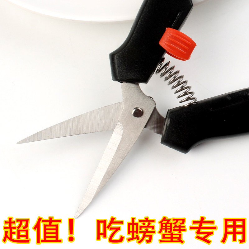 吃螃蟹专用剪刀不锈钢小巧便携海鲜剪刀小工具弹簧大闸蟹蔬菜核桃,厨房/烹饪用具,其它,淘宝优惠券,粉丝福利购,淘宝优惠卷