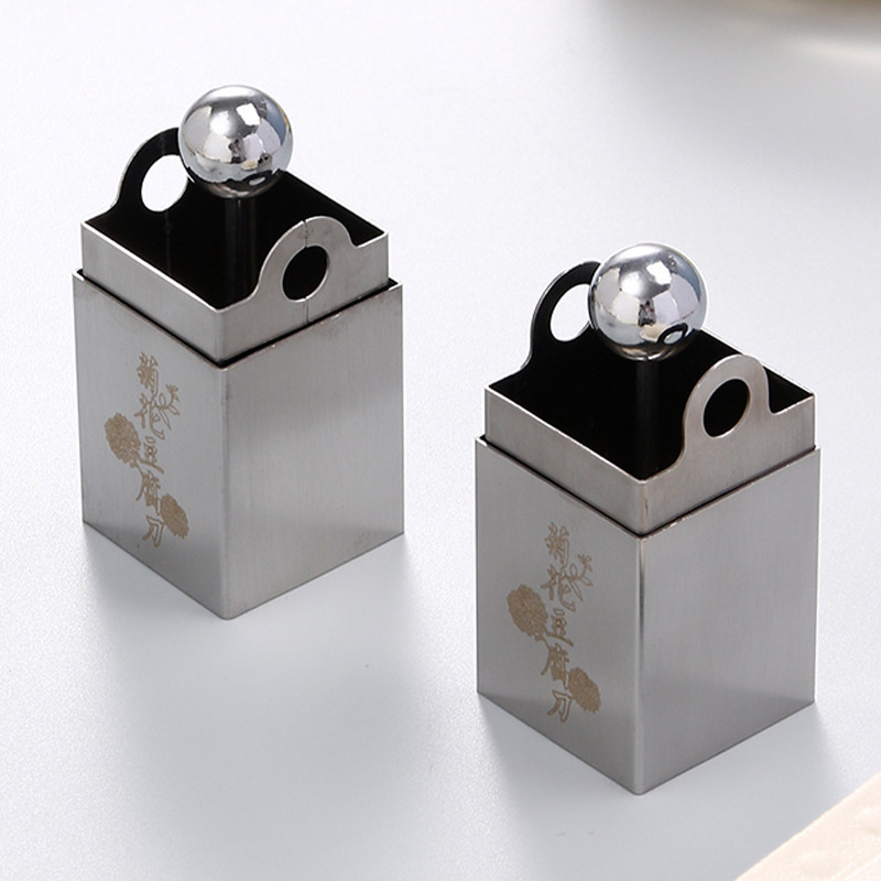 菊花豆腐模具304不锈钢文丝文思豆腐框超细家用自制切豆腐刀工具