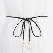 腰带女款 绳子装 饰配连衣裙子流苏编织细腰绳女士森系波西米亚配饰