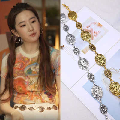 刘亦菲同款腰链女士装饰腰链时尚百搭复古配连裙子腰带牛仔裤皮带