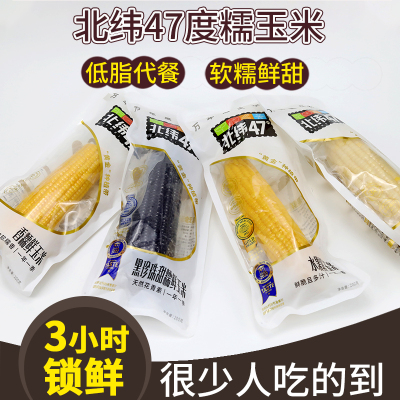 黑糯糯玉米北纬47°新鲜美味新鲜