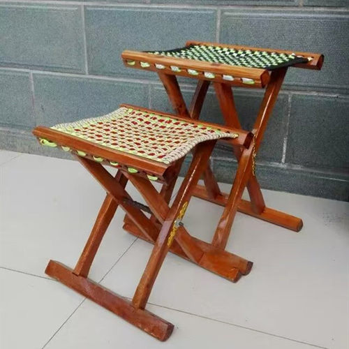 实木枣木芯马扎户外折叠凳