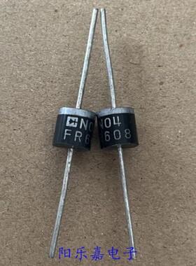 全新快恢复二极管 FR608 6A1000V 直插R-6 可代FR607