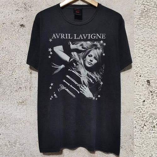 Avril Lavigne主题短袖T恤美式复古字母创意chic嘻哈潮牌情侣半袖