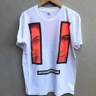 Nitzer Ebb电子工业乐队潮牌短袖T恤hiphop高街人像痞帅半袖棉tee