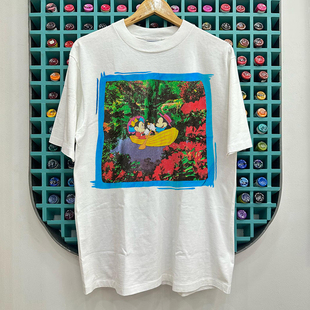 Mickey Mouse米奇和米妮经典动画短袖T恤cec慵懒风美式情侣半袖棉