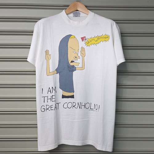 Beavis and Butt-Head美式复古卡通阿美咔叽OS风短袖T恤情侣装潮