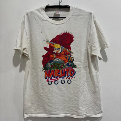 NARUTO火影忍者动漫复古潮牌风短袖T恤美式hiphop质感情侣半袖tee
